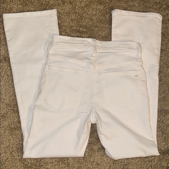 NWT Madewell White Mid-Rise Kick Out Jeans (24) - Picture 2 of 5